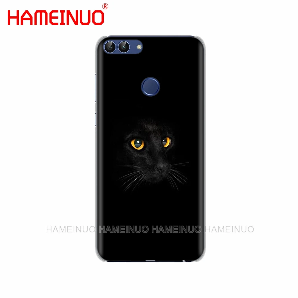 HAMEINUO Черный кот глазящий глаз на сотовый телефон чехол для huawei Honor Y5 7C Y625 Y635 Y6 Y7 Y9 Prime PRO - Цвет: 43037