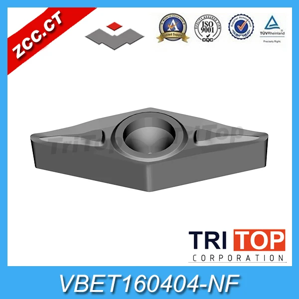 

Free shipping ZCCCT turning inserts CNC turning inserts VBET160404-NF/YBG102 for lathe machine external lathe tool