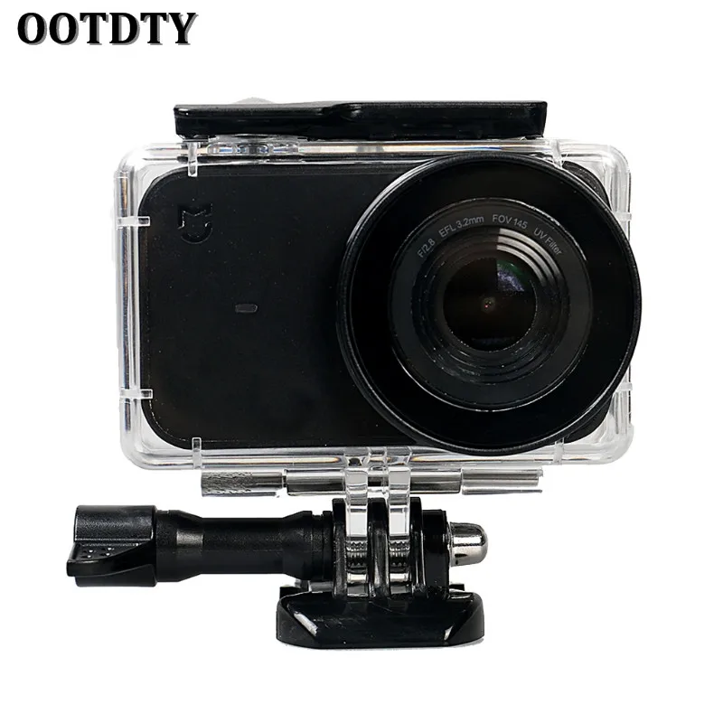 OOTDTY Waterproof Housing Case Mount Kit For Xiaomi Mijia Mini 4k Action Camera New | Электроника