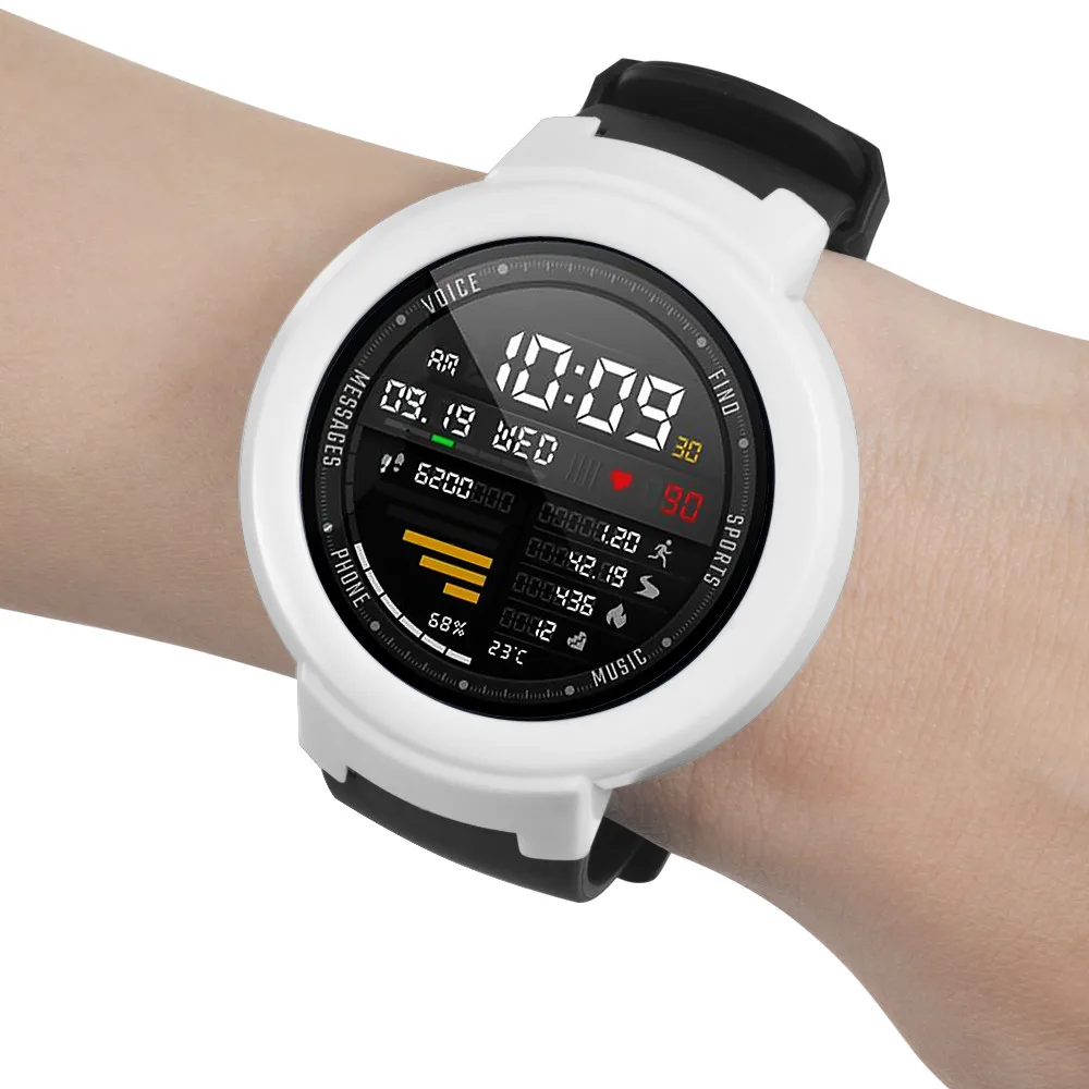 Ультра тонкий ПК жесткий защитный бампер полный Чехол для Huami Amazfit Verge Watachband