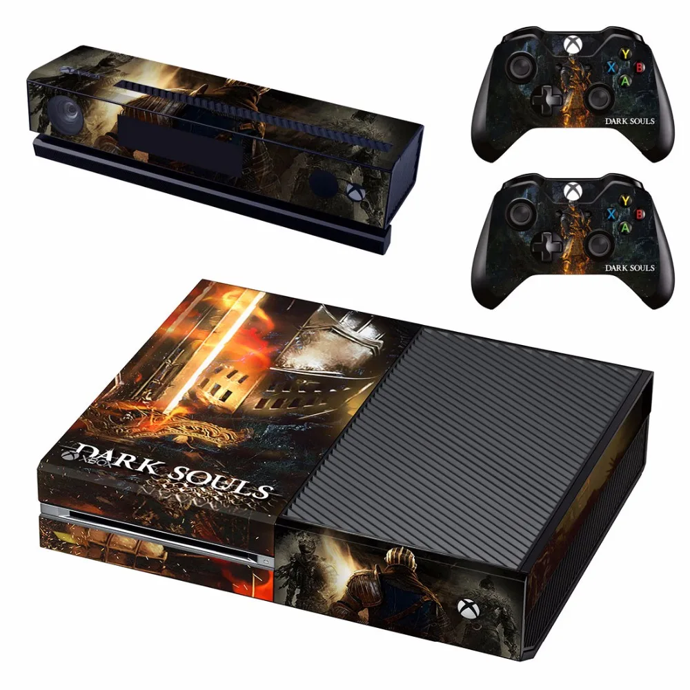 Виниловая наклейка для игровых приставок Темные души консоли Microsoft Xbox One и 2