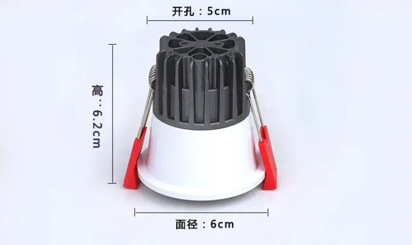 Super Bright Recessed LED Downlight COB 5W 7W Dimmable CREE Spot Light Decoration Ceiling Lamp AC85-265V Free Shipping | Освещение
