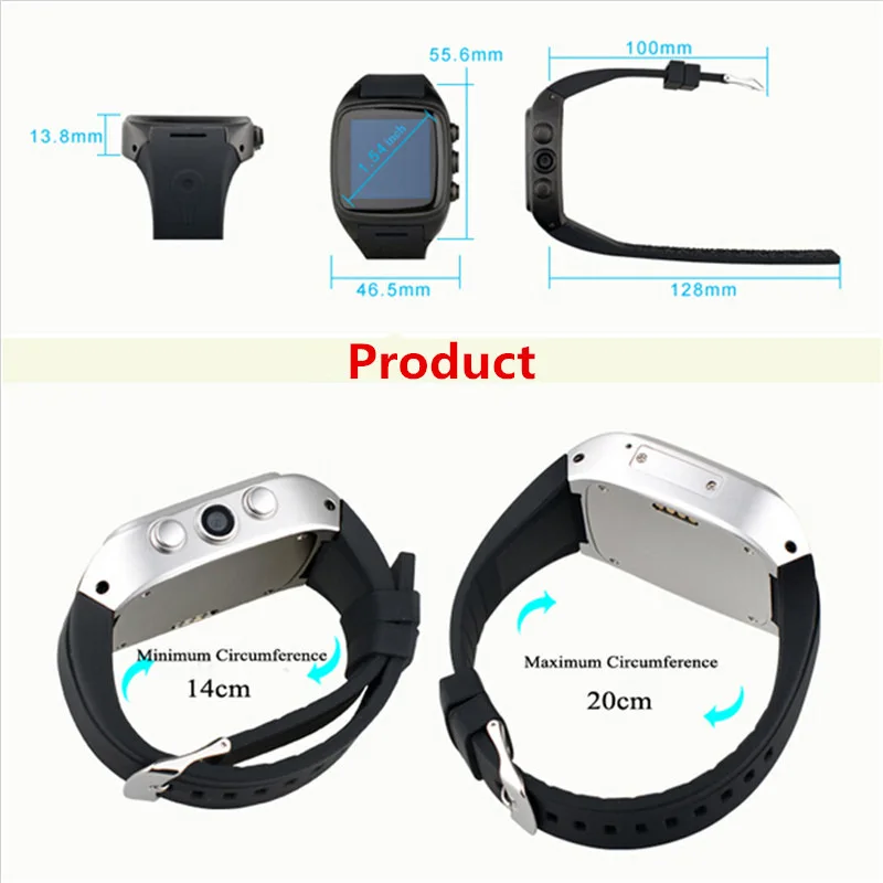 Android Smart часы x02 1.5 дюймов Сенсорный экран с GPS Wi-Fi 3G GPRS Bluetooth Часы телефон + wiFi PK X3 x01 K8