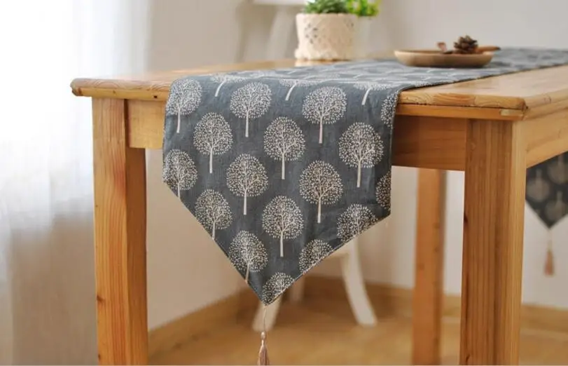European tree pattern Table Runner Cloth dining table mat coffee tea tablecloth bar restaurant decoration home decor AU545 | Дом и сад