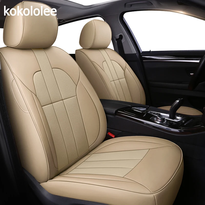 

kokololee custom real leather car seat cover for Toyota Corolla Camry Sienna Wish Venza Fortuner YARiS L CH-R IZOA Prius car