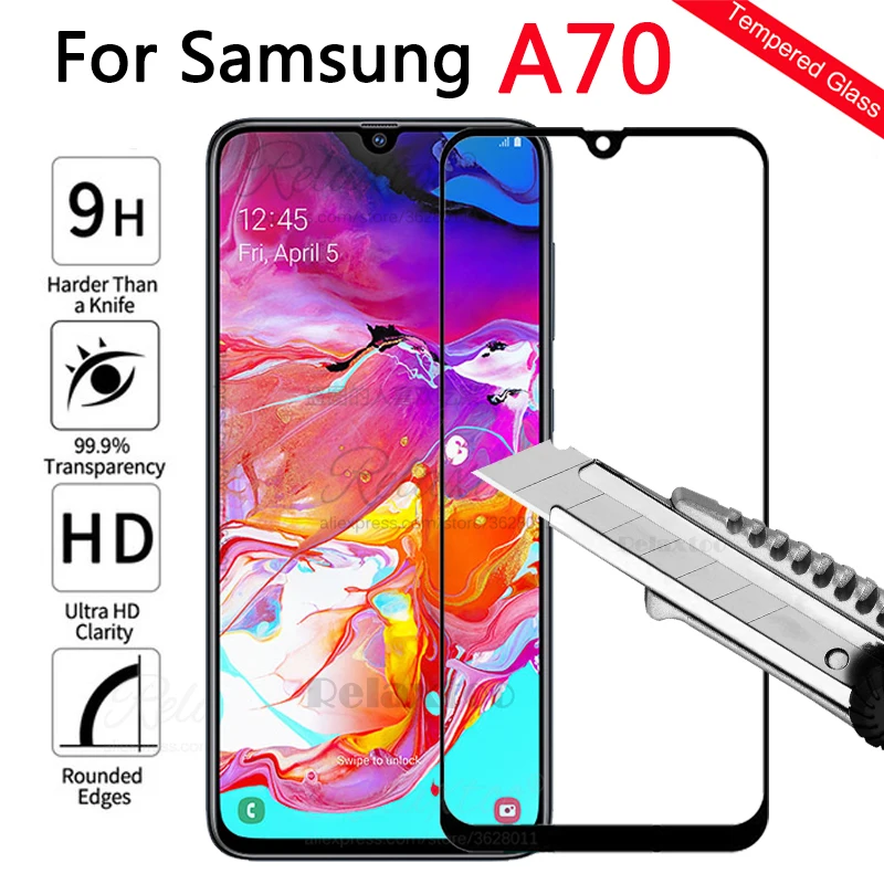 Защитное стекло для Samsung A70 Защитная пленка экрана Galaxy A705 закаленное А 70 sm A705F