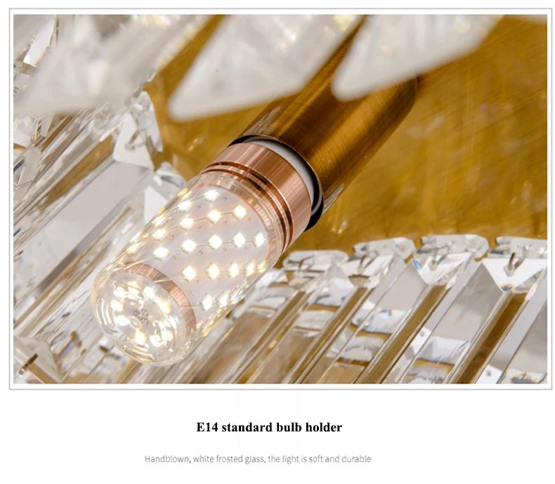 Современные хрустальные светодиодные люстры Lustre освещение гостиной металлический потолочный светильник со светодиодными лампочками подвесные светильники для столовой