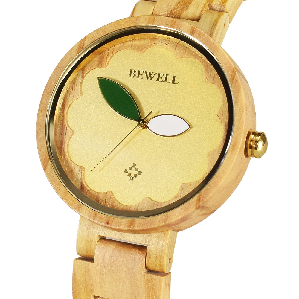 Деревянные часы Bewell женские роскошные Брендовые женские деревянные часы наручные часы кварцевые часы Relogio распродажа подарок в коробке 152A