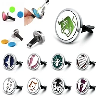 new taurus design car air freshener stainless steel essential oil diffuser pendants car aromatherapy vent clip perfume lockets