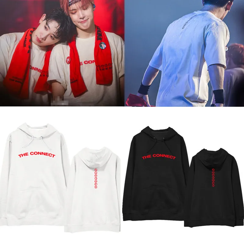 Monsta X THE CONNECT two encore concert tour модная толстовка с капюшоном | Женская одежда