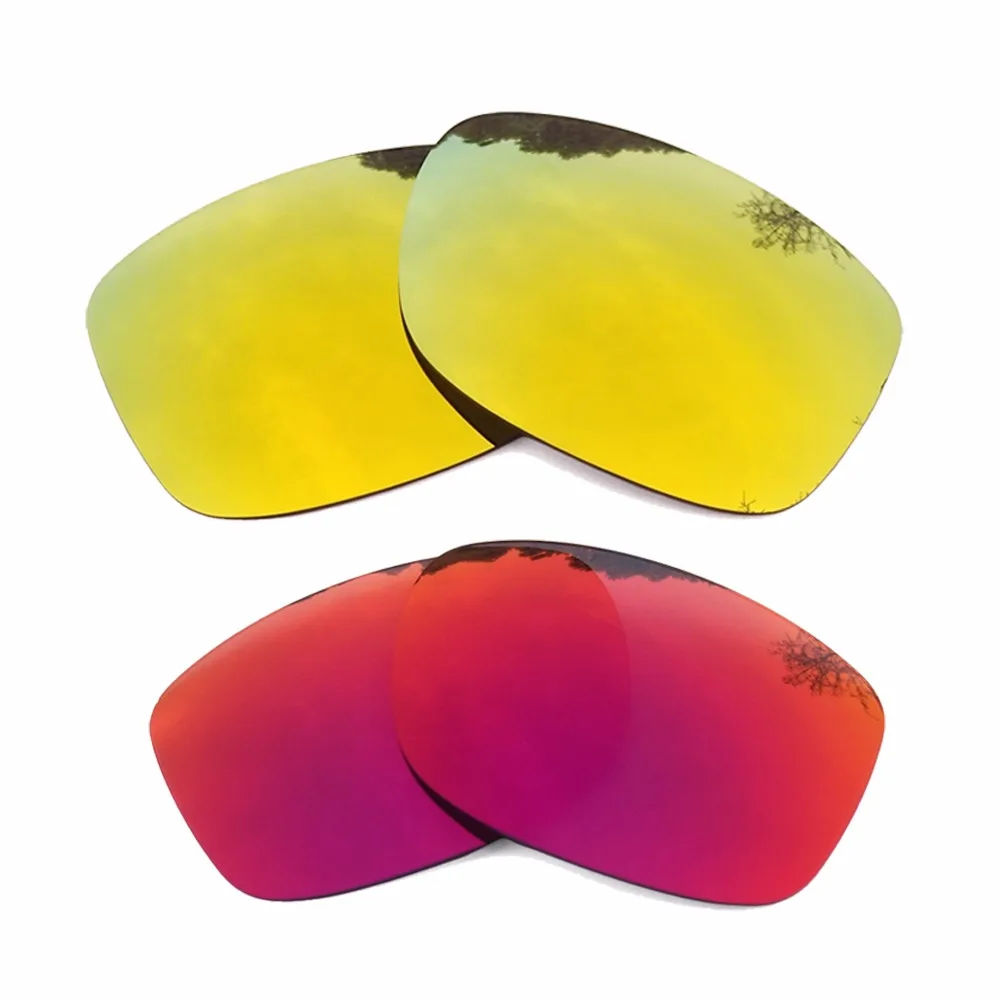 Midnight Sun Mirrored&24K Gold Mirrored Polarized Replacement Lenses for Holbrook