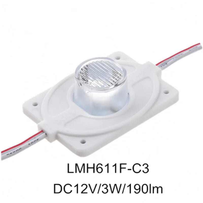 30pcs 3w High Power High Brightness LED side Module with injection len white 6000k Double-side Lightbox letter LOGO module light