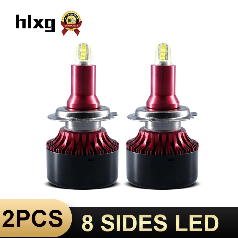 HLXG para Авто H1 H3 h7 H8 H9 H11 9005 9006 880 5202 9012 лампы CSP головной светильник автомобильные лампы светильник 12v led панель водить пятна nebbia помощи при парковке