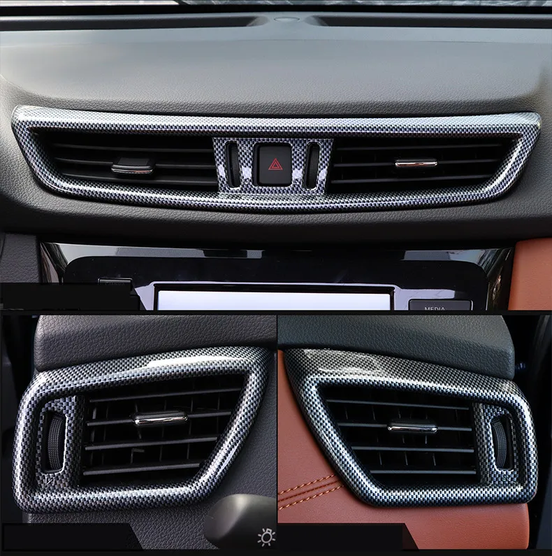Для Nissan X-trail X trail T32- Автомобильная внутренняя навигационная панель управления кондиционер декоративная рамка выпускного отверстия крышка