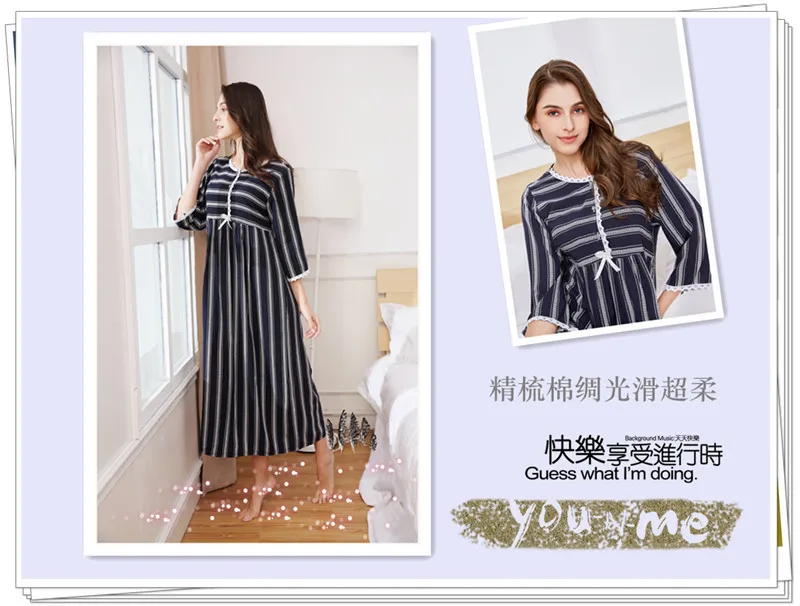 Summer Homewear Nightgown Women Princess Night Sleepwear Loose Cotton Half Sleeve Elegant Comfortable For Sleep Plus Size
