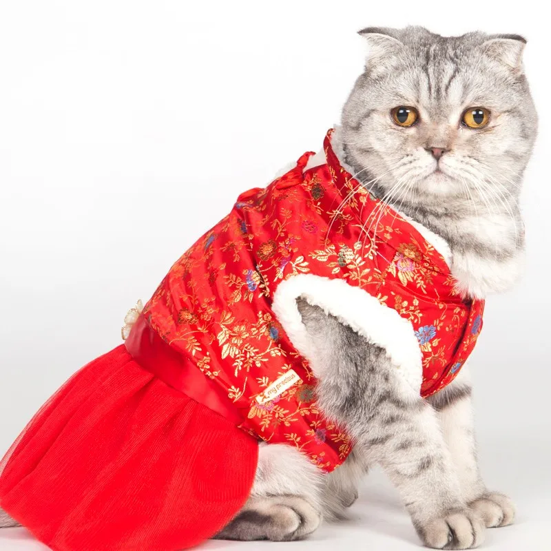 Красное Платье С Кошками