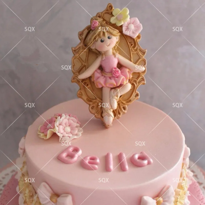 Часть танцевальной девушки формы для выпечки торта с мастикой силиконовые