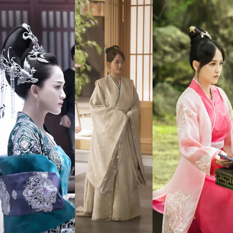 5 дизайнов костюм Hanfu для женщин для новейших ТВ-игр королева DuGu Чэнь циао 'Ен женский Hanfu Swordlady костюм