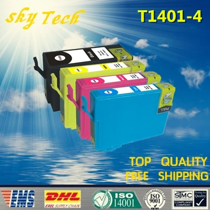 1 комплект совместимых картриджей для T1401 T1404 Epson TX560WD NX635 TX620FWD WF 3520 3530 3540 и т.