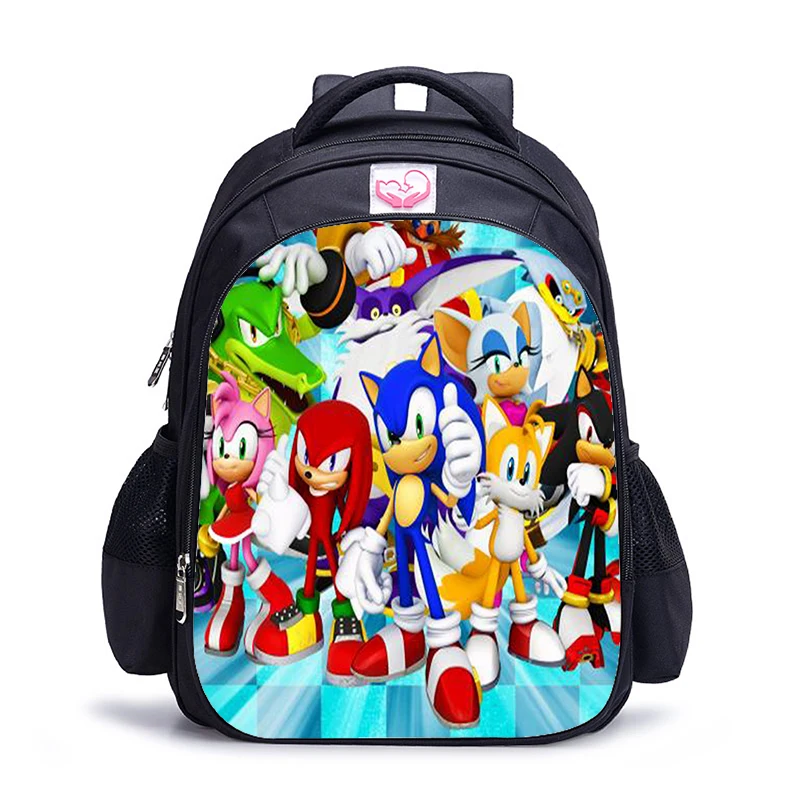 1pc 016 16 дюймов игры Mario Bros Sonic детские школьные сумки ортопедический рюкзак детский школьный рюкзак для мальчиков и девочек Mochila Infantil сумки с рисунком - Цвет: 1pc 016