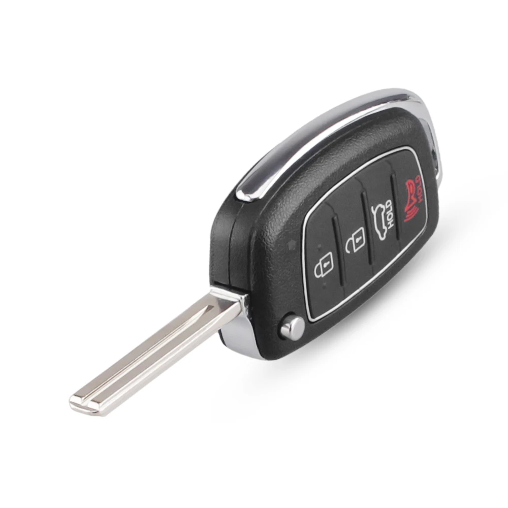 KEYYOU чехол для автомобильного ключа с 4 кнопками Hyundai Mistra HB20 SANTA FE IX35 IX45 Accent I40 Solaris