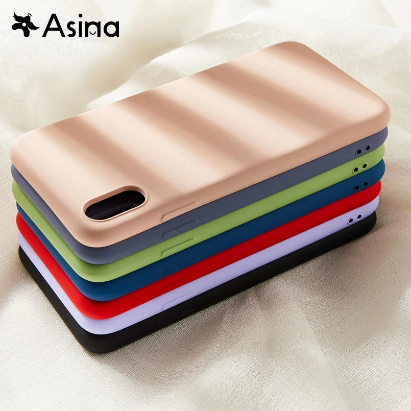 Original Liquid Silicone CaseFor iPhone X Xs Max XR Plain Cover Color Clear Bumper For 6 6s 7 8 Plus Coque Capa |