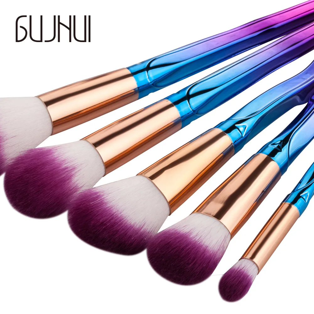 Красота Макияж Кисточки 5 шт. Профессиональный Расчёски для волос Румяна blending