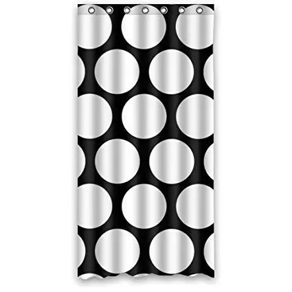 Память дома черный и белый гигантский узор в горошек 100% полиэстер тканевая