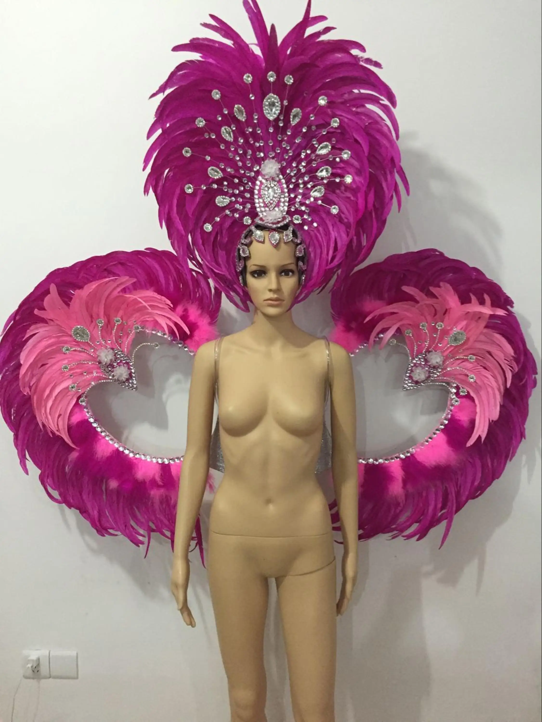 Lo speedtacolo di danza copricamo piume accessori abbigliamento La FESTA Maschera IL Festival