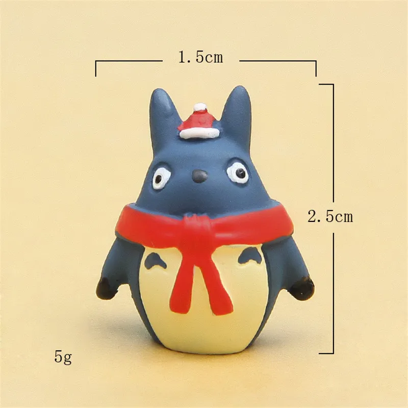 4 шт./компл. 3 5 см зимняя Рождественская Фигурка сделай сам Миядзаки Хаяо Тоторо