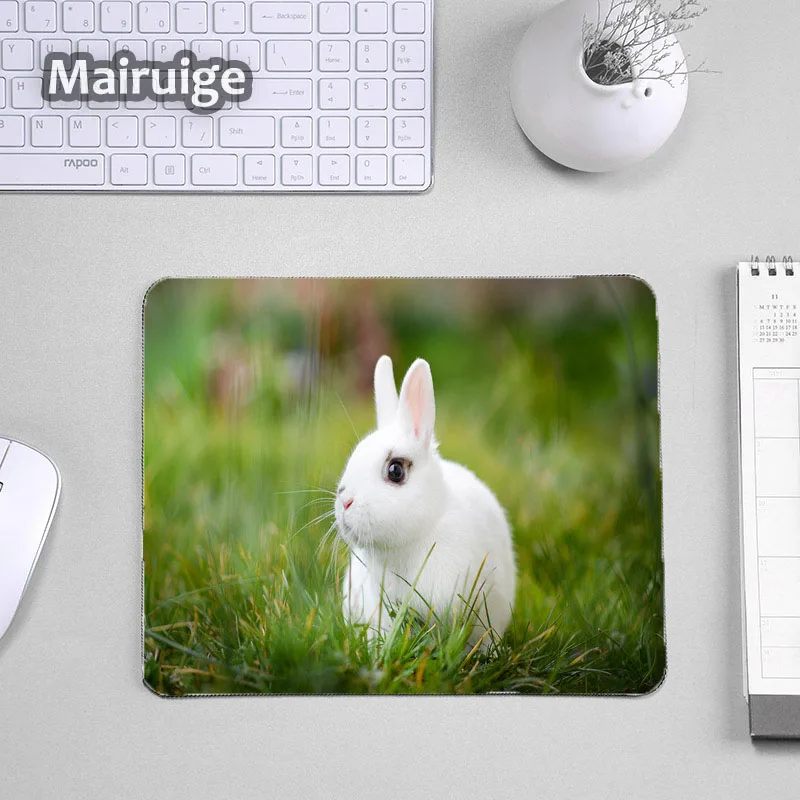 Mairuige маленький размер 220x180x2 мм милый кролик животные Коврик для мыши и игр в ПК