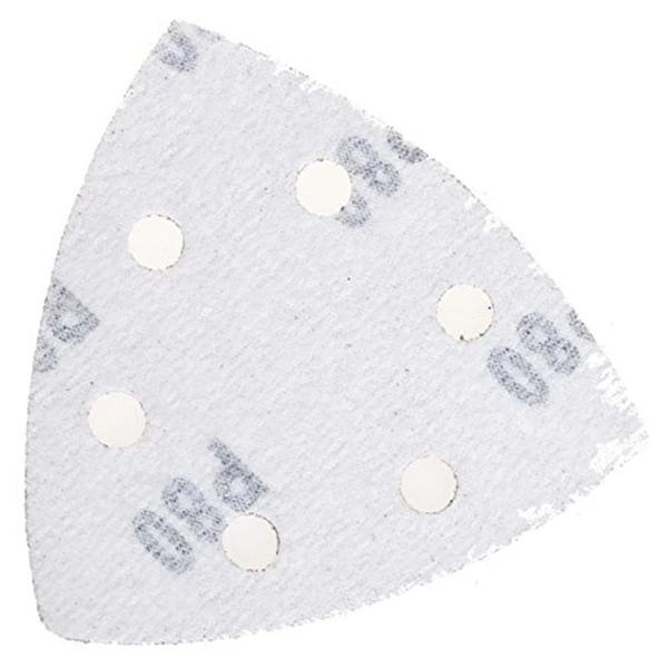 40 Pieces Hook and Loop Sandpaper Paper 9x9x9xcm Sanding 6 Holes Triangle-Sandpaper Disk Assorted 40/ 80/ 120/ 240 Grit | Инструменты