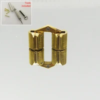 4pcs free shipping 8mm hidden gift cello violin wooden box invisible brass concealed mini cylinder barrel hinges