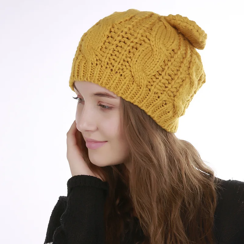 Skullies Beanies шапки женские зимние теплые от известного бренда Beanie 2018 модная