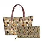 Сумка женская на плечо, с принтом пуделя, Роскошная сумочка