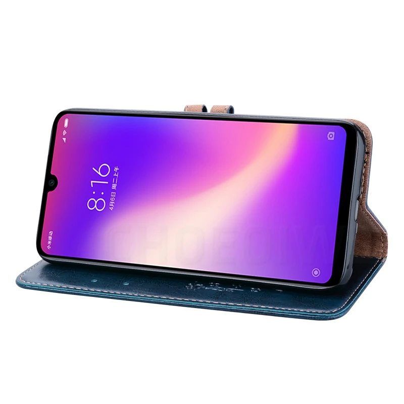CHOEOIWE Business Flip Case for Xiaomi Redmi 7 Redmi7 PU Leather Wallet Cases Cover Coque with Card Slots Anti-knock Shell | Мобильные