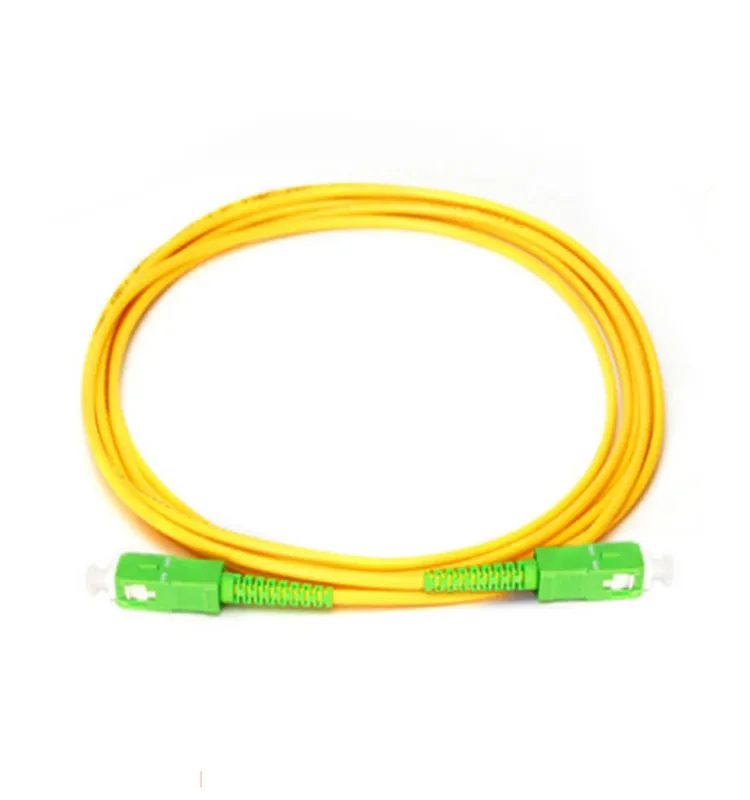 

10pc/bag Sc apc to Sc apc Fiber Patch Cable singlemode 2.0mm or 3.0mm PVC G652d , optical fiber Patch cord Simplex FTTH