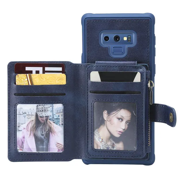 Кошелек на молнии для Coque samsung Note9 чехол откидная крышка samsung Galaxy Note 9 чехол 8 Note8 оболочка для samsung Note 10 Plus 5G чехол