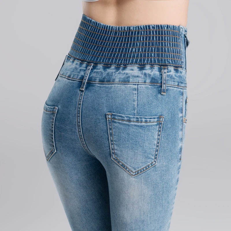 Весенние джинсы с поясом женские брюки карандаш для ног повседневные большого