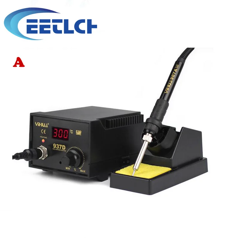 YIHUA 937D 220 В/110 В 50 Вт контроль температуры ESD цифровая паяльная станция/паяльная станция