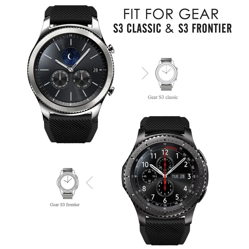 Ремешок для Samsung Gear S3 Frontier Classic сменный Браслет Galaxy 22 мм|Смарт-аксессуары| |