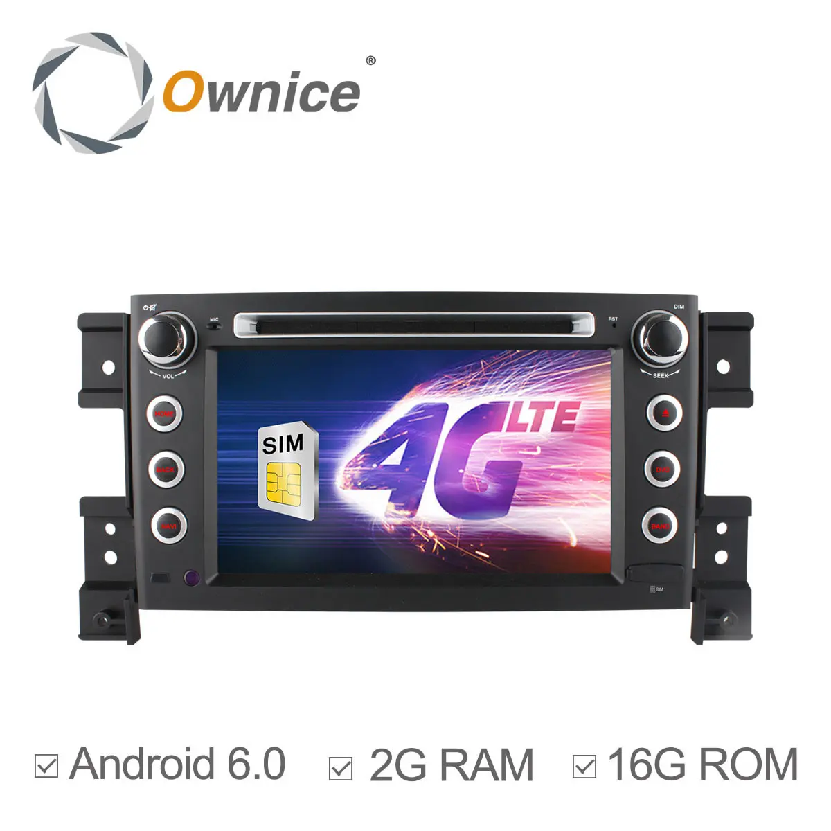 C500 Ownice Quad Core 2 Дин DVD GPS ПЛЕЕР для Android 6.0 1024*600 Для SUZUKI GRAND VITARA WIFI 4 Г Bluetooth