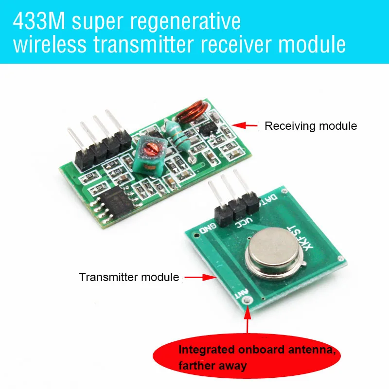 433 м супер регенеративный беспроводной передатчик приемник Модуль охранной