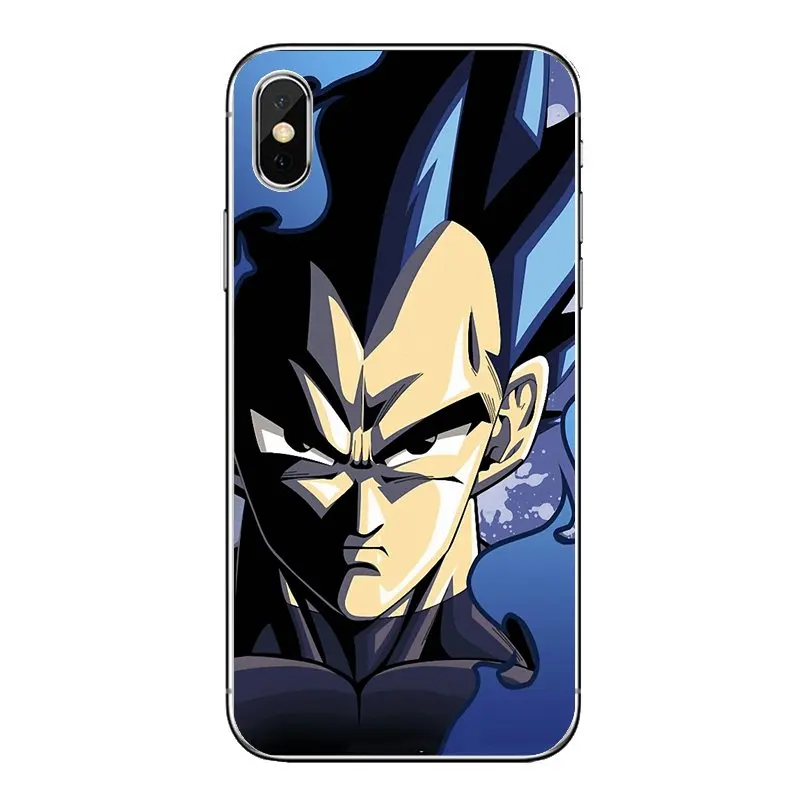 For Samsung Galaxy A5 A6 A7 A8 A9 J4 J5 J7 J8 2017 2018 Plus Prime Transparent Soft Cases Covers Dragon Ball z super Vegeta |