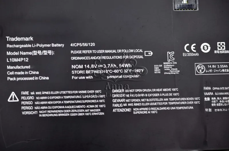 JIGU L10M4P12 4ICP5/56/120 ноутбук Батарея для lenovo Yoga 13 u300s U300s-IFI U300s-ISE Yoga13-IFI Yoga13-ITH