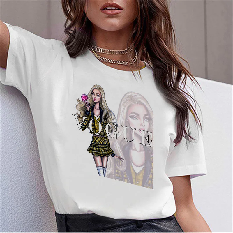 Футболка женская с принтом повседневная летняя | Женская одежда