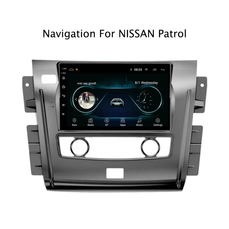 Ectwodvd Android 8 1 автомобильный dvd плеер gps навигация для Nissan Patrol 2017 2018 Радио
