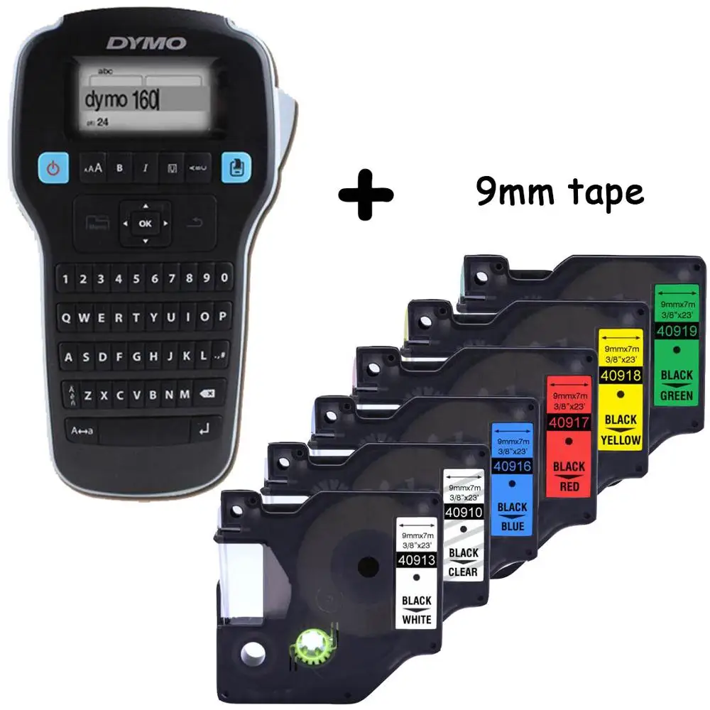 Set A1 DYMO LM160 Этикетировочная машина Английский Ручной портативный принтер для этикеток LMR-160 наклейки этикеток Принтер 45013 40913 45018 43613 45010 - Цвет: Set A1