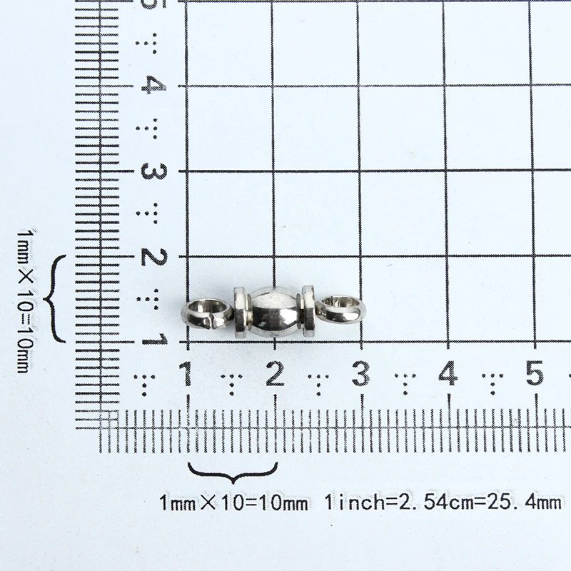 

10pcs/lot Stainless Steel Connectors for Bracelets Necklace Silver Color Screw Clasps Diy Jewelry Making Nickel Free F2217