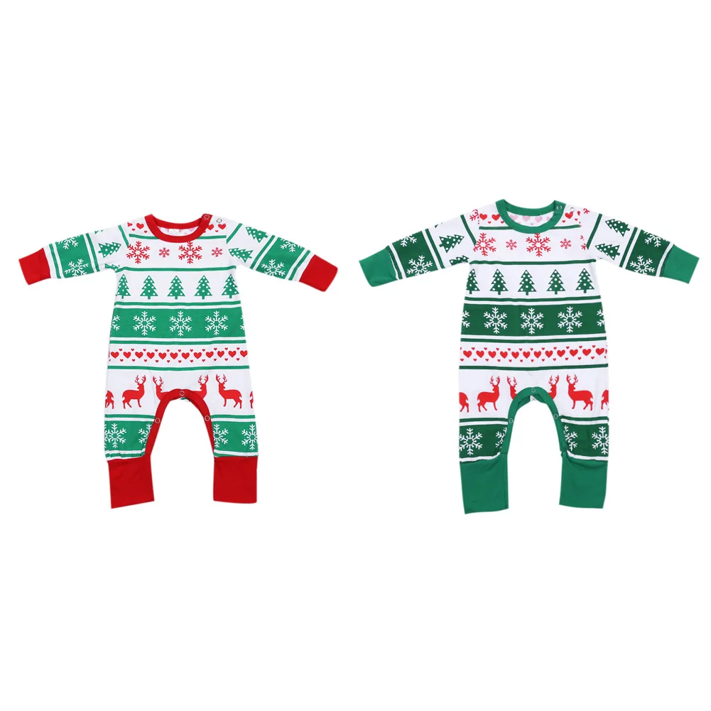 Семейная Рождественская Пижама Детский новогодний семейный комбинезон для